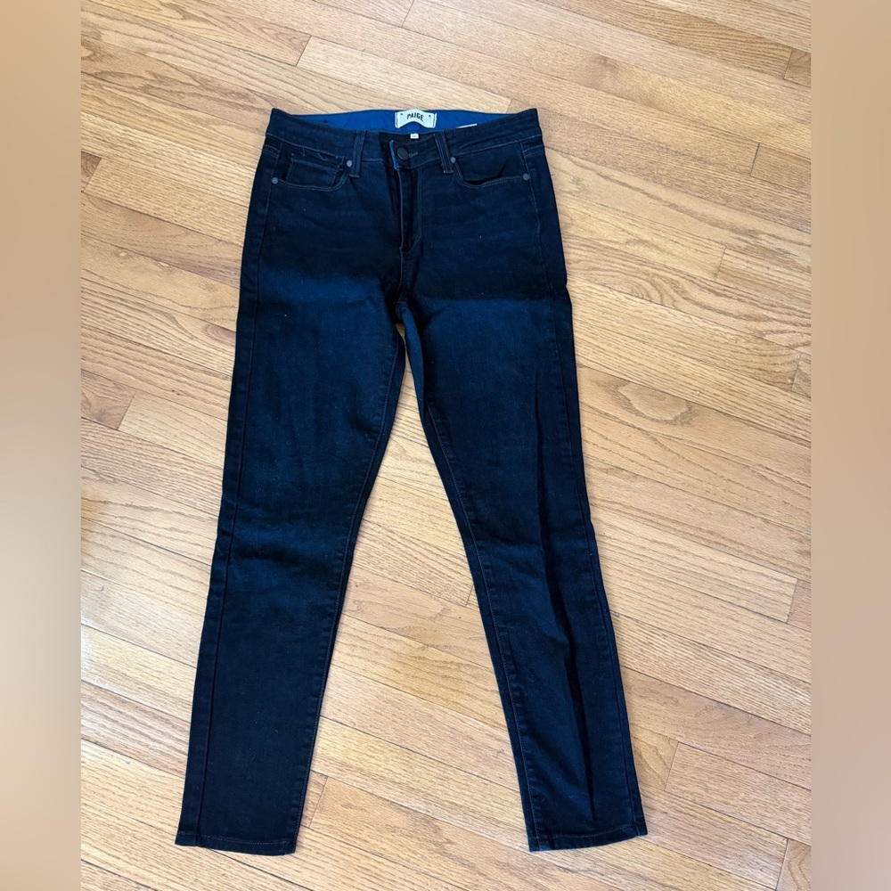 PAIGE Women's Black Hoxton Skinny Jeans